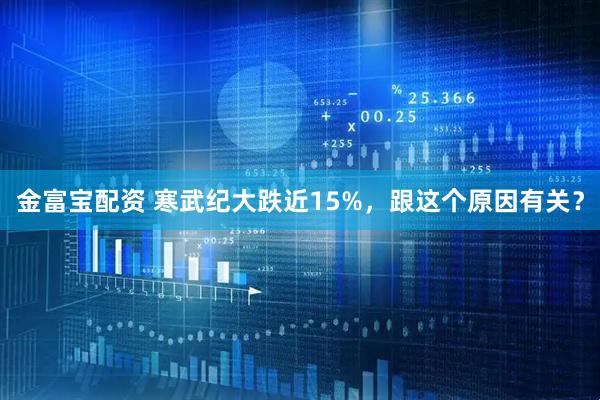 金富宝配资 寒武纪大跌近15%，跟这个原因有关？